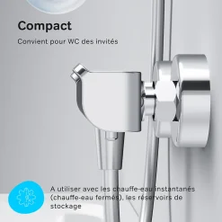 Am.Pm Europe Mitigeur de douche thermostatique Robinet salle de bain, Chromé FNA40000 Flash AM.PM