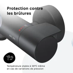 Am.Pm Europe Mitigeur de douche thermostatique Robinet salle de bain Noir, FXA40022 X-Joy AM.PM* Robinet De Douche