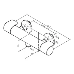 Am.Pm Europe Mitigeur de douche thermostatique Robinet salle de bain Noir, FXA40022 X-Joy AM.PM* Robinet De Douche