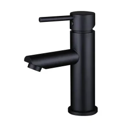 Kroos Mitigeur de lavabo à bec court Noir* Robinet Lave-Mains