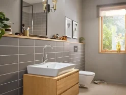 Hansgrohe Mitigeur de lavabo avec bec orientable, tirette et vidage chromé, Rebris E 210* Robinet Lavabo Et Vasque