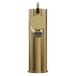 GoodHome Mitigeur de lavabo avec mousseur orientable, taille M, doré, H.14,3 cm, Maza* Robinet Lavabo Et Vasque