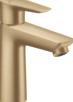 Hansgrohe Mitigeur de lavabo avec tirette et vidage bronze brossé, Talis E 110 EcoSmart* Robinet Lavabo Et Vasque