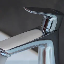 Hansgrohe Mitigeur de lavabo avec tirette et vidage chromé, Talis E 110 EcoSmart* Robinet Lavabo Et Vasque