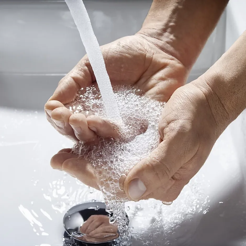 Hansgrohe Mitigeur de lavabo avec tirette et vidage chromé, Talis E 110 EcoSmart* Robinet Lavabo Et Vasque