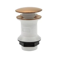 Essebagno Mitigeur de lavabo bas cuivre brossé Molette