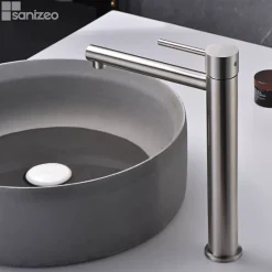 Imex Mitigeur de Lavabo Bec Haut en Acier Inoxydable Intérieur / Extérieur MOSCU BDK034-3