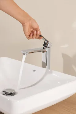 Grohe Mitigeur de lavabo chromé taille XL, Dice* Robinet Lavabo Et Vasque