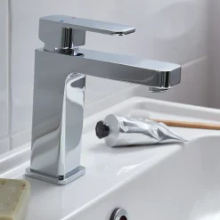 GoodHome Mitigeur de lavabo chromé Pazar* Robinet Lavabo Et Vasque