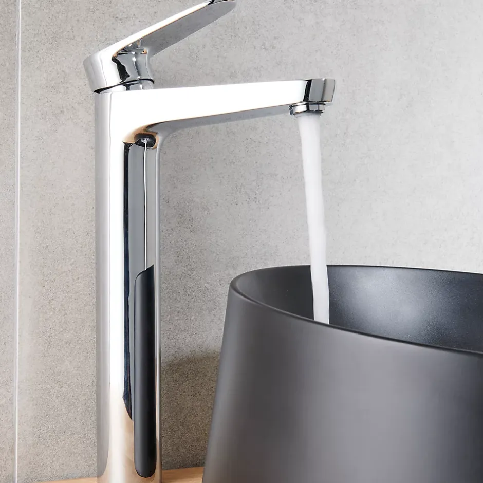 GoodHome Mitigeur de lavabo chromé Cavally XL* Robinet Lavabo Et Vasque