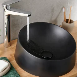 GoodHome Mitigeur de lavabo chromé Cavally XL* Robinet Lavabo Et Vasque