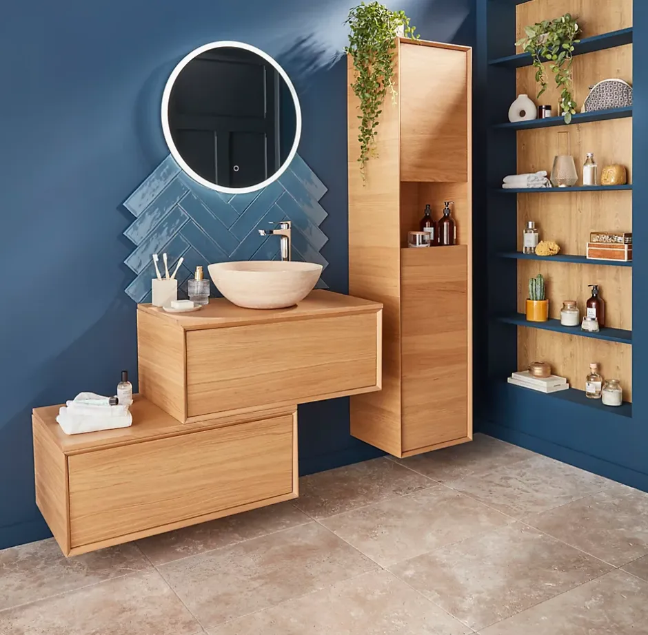 GoodHome Mitigeur de lavabo chromé Cavally XL* Robinet Lavabo Et Vasque
