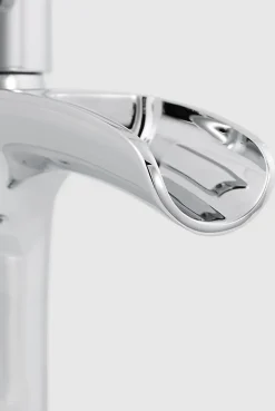 GoodHome Mitigeur de lavabo chromé effet chute d'eau Olmeto* Robinet Lavabo Et Vasque