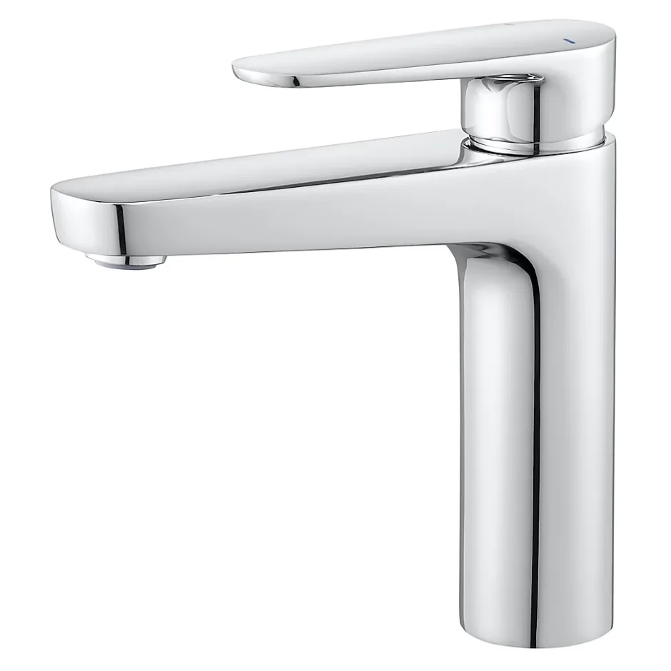 GoodHome Mitigeur de lavabo chromé Cavally L* Robinet Lavabo Et Vasque