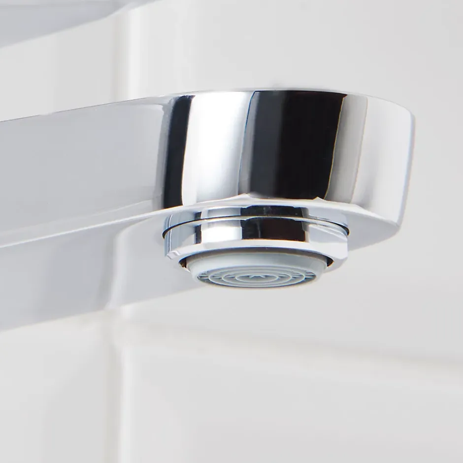GoodHome Mitigeur de lavabo chromé Cavally L* Robinet Lavabo Et Vasque