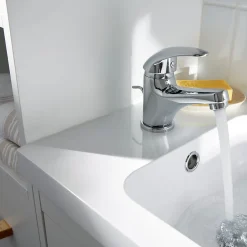 GoodHome Mitigeur de lavabo chromé Eidar* Robinet Lavabo Et Vasque