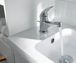 GoodHome Mitigeur de lavabo chromé Eidar* Robinet Lavabo Et Vasque
