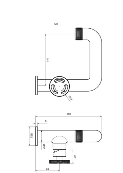 Essebagno Mitigeur de lavabo H.18 cm,doré Factory* Robinet Lavabo Et Vasque