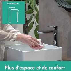 Hansgrohe Mitigeur de lavabo Talis E 240 EcoSmart avec tirette et vidage Chromé