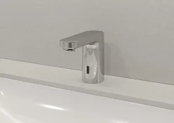 Hansgrohe Mitigeur de lavabo électronique en eau froide sur batterie, chrome, Vernis Blend