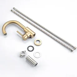 Lomazoo Mitigeur de lavabo doré Lysa* Robinet Lavabo Et Vasque