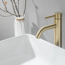 Lomazoo Mitigeur de lavabo doré Midas* Robinet Lavabo Et Vasque