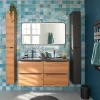 GoodHome Mitigeur de lavabo M noir mat, Selenga