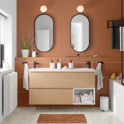GoodHome Mitigeur de lavabo M, noir mat, Maza