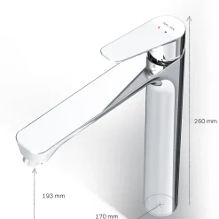 Am.Pm Europe Mitigeur de lavabo Mitigeur Salle de Bain Robinet de lavabo, Chromé, taille L, FTA92000 AM.PM* Robinet Lavabo Et Vasque