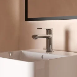 Kramer Mitigeur de lavabo monotrou H.14,6 cm, chrome, Colors