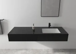 Hansgrohe Mitigeur de lavabo noir mat Vernis Shape 100