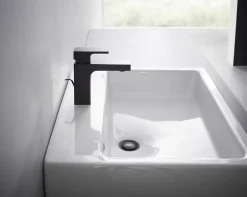 Hansgrohe Mitigeur de lavabo noir mat Vernis Shape 100