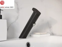GoodHome Mitigeur de lavabo noir mat Nyasa* Robinet Lavabo Et Vasque