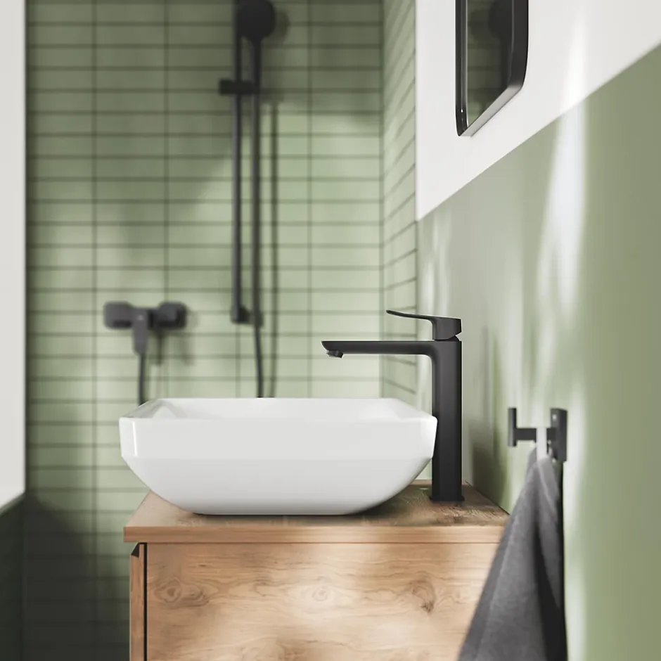 Grohe Mitigeur de lavabo noir taille XL, Dice* Robinet Lavabo Et Vasque