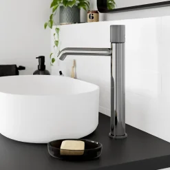 GoodHome Mitigeur de lavabo XL, chrome, Levanna* Robinet Lavabo Et Vasque
