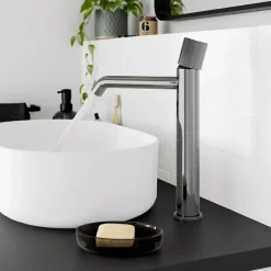 GoodHome Mitigeur de lavabo XL, chrome, Levanna* Robinet Lavabo Et Vasque