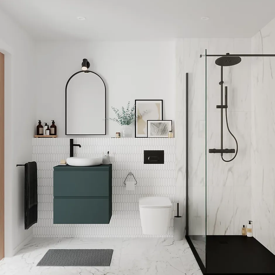 GoodHome Mitigeur de lavabo XL, noir, Levanna