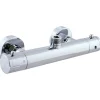Rav Mitigeur douche mural thermostatique laiton chromé sortie douchette haut-Argenté-Sans douchette-Argenté--28.50 -