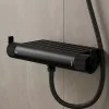 GoodHome Mitigeur douche thermostatique noir Selenga* Robinet De Douche