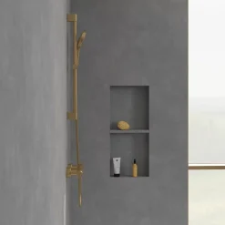 Villeroy & Boch Mitigeur douche thermostatique VILLEROY ET BOCH Universal rond Or brossé