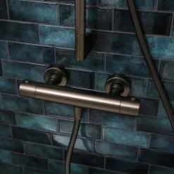 Essebagno Mitigeur douche thermostatique gun métal Luisa* Robinet De Douche