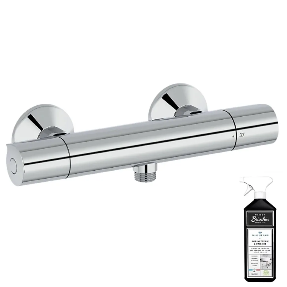 Jacob Delafon Mitigeur douche thermostatique Simone chrome + nettoyant* Robinet De Douche