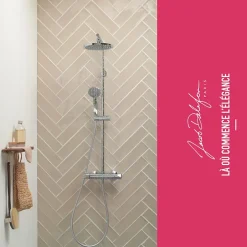 Jacob Delafon Mitigeur douche thermostatique Simone chrome + nettoyant* Robinet De Douche