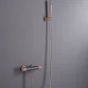 Imex Products Mitigeur douche thermostatique champagne en laiton et zama avec flexible PVC