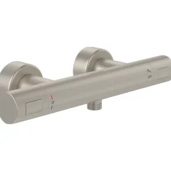 Villeroy & Boch Mitigeur douche thermostatique VILLEROY ET BOCH Universal rond Brushed Nickel Matt* Robinet De Douche