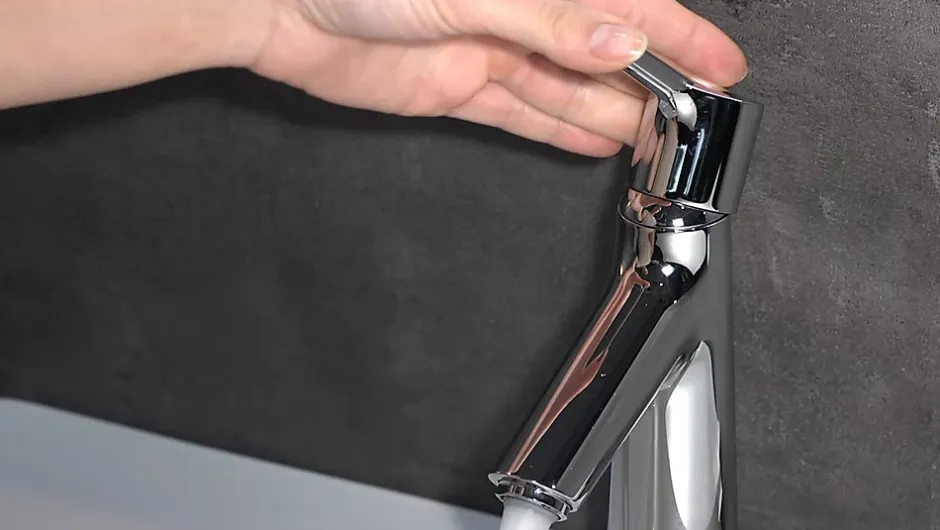 Hansgrohe Mitigeur lavabo avec tirette et vidage Talis S ComfortZone 100 surface chromé