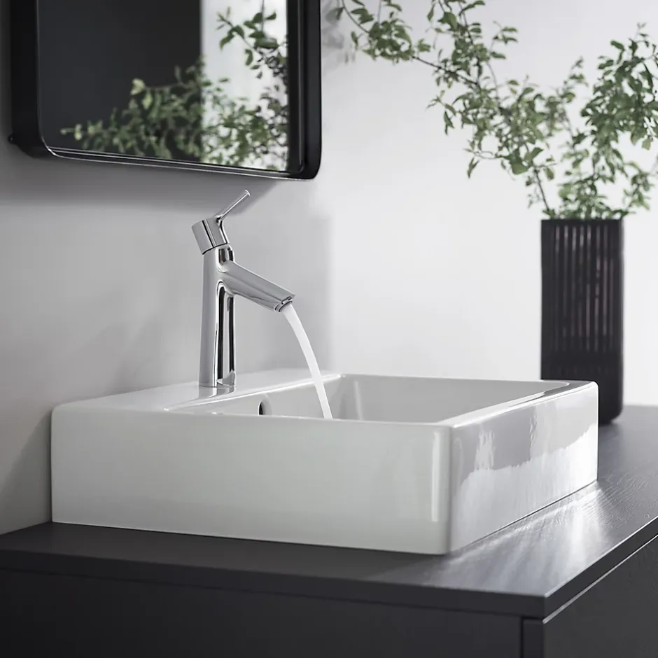 Hansgrohe Mitigeur lavabo avec tirette et vidage Talis S ComfortZone 100 surface chromé