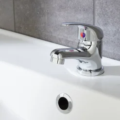 Mitigeur lavabo avec vidage et flexibles Femelle 12/17 en laiton chromé Arborg* Robinet Lavabo Et Vasque