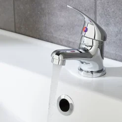 Mitigeur lavabo avec vidage et flexibles Femelle 12/17 en laiton chromé Arborg* Robinet Lavabo Et Vasque