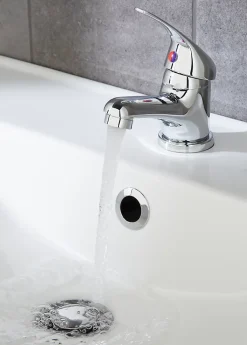 Mitigeur lavabo avec vidage et flexibles Femelle 12/17 en laiton chromé Arborg* Robinet Lavabo Et Vasque